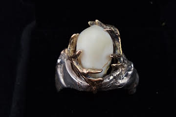 Men's elk Ivory ring