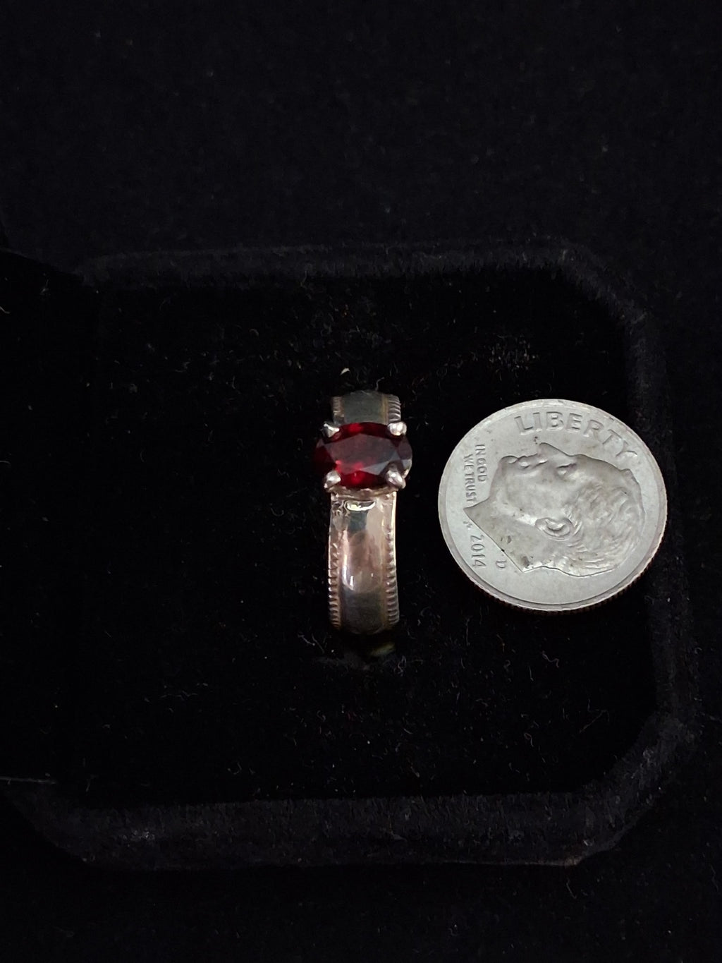Genuine oval Idaho garnet