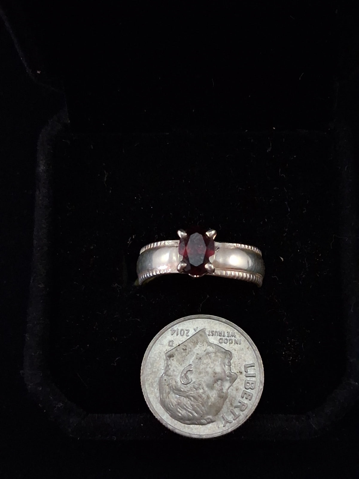 Genuine oval Idaho garnet