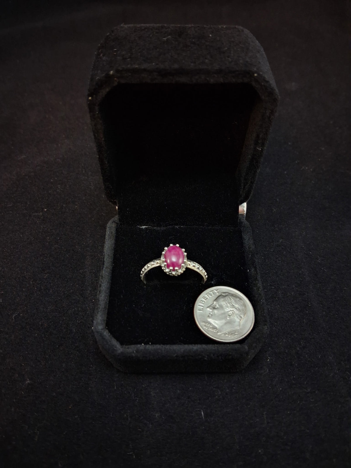 Lady's genuine natural ruby ring