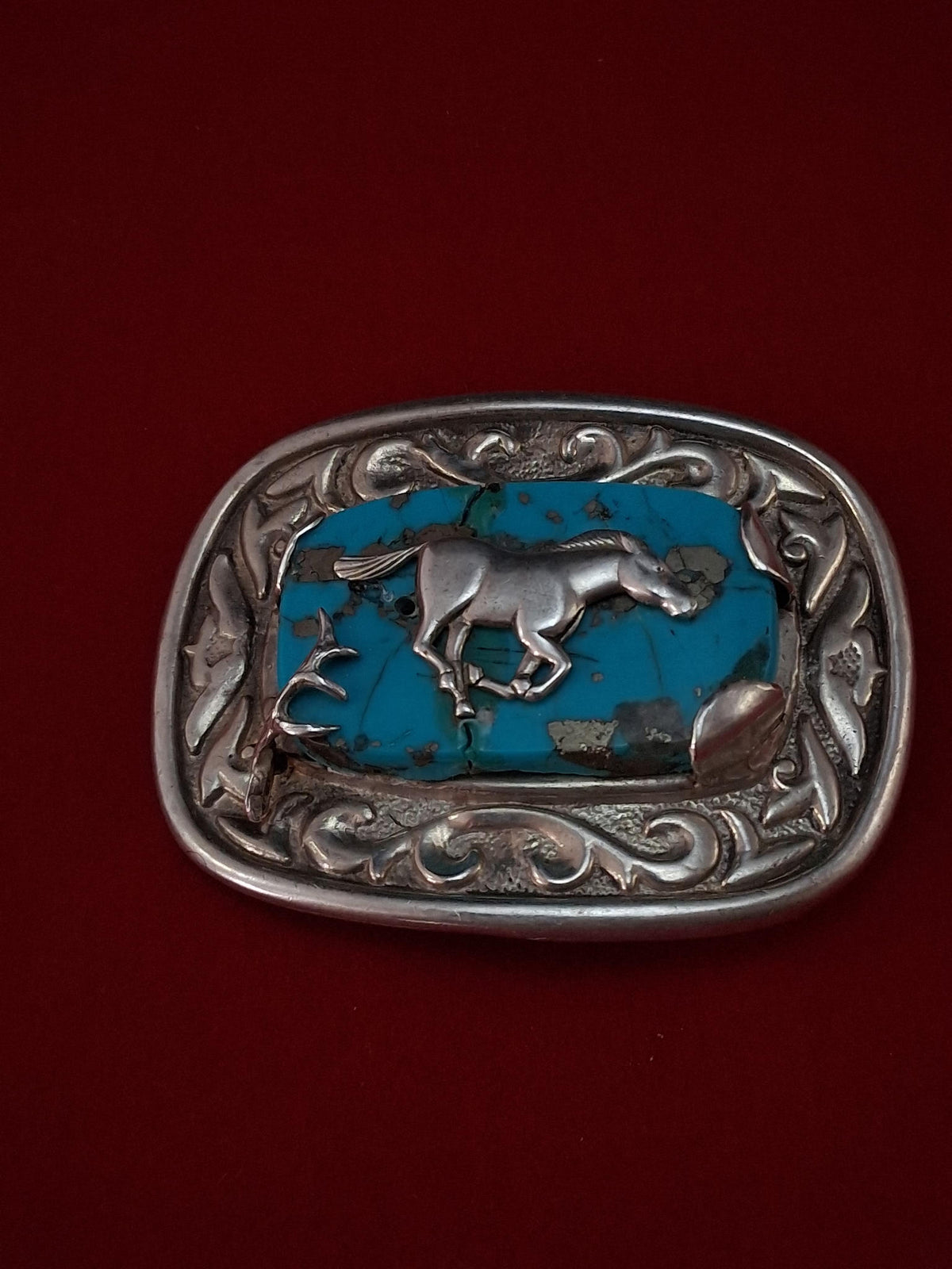 Sterling silver belt buckle