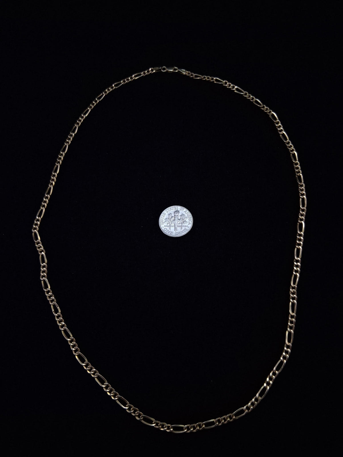 Italian made 14 karat gold rose style chain