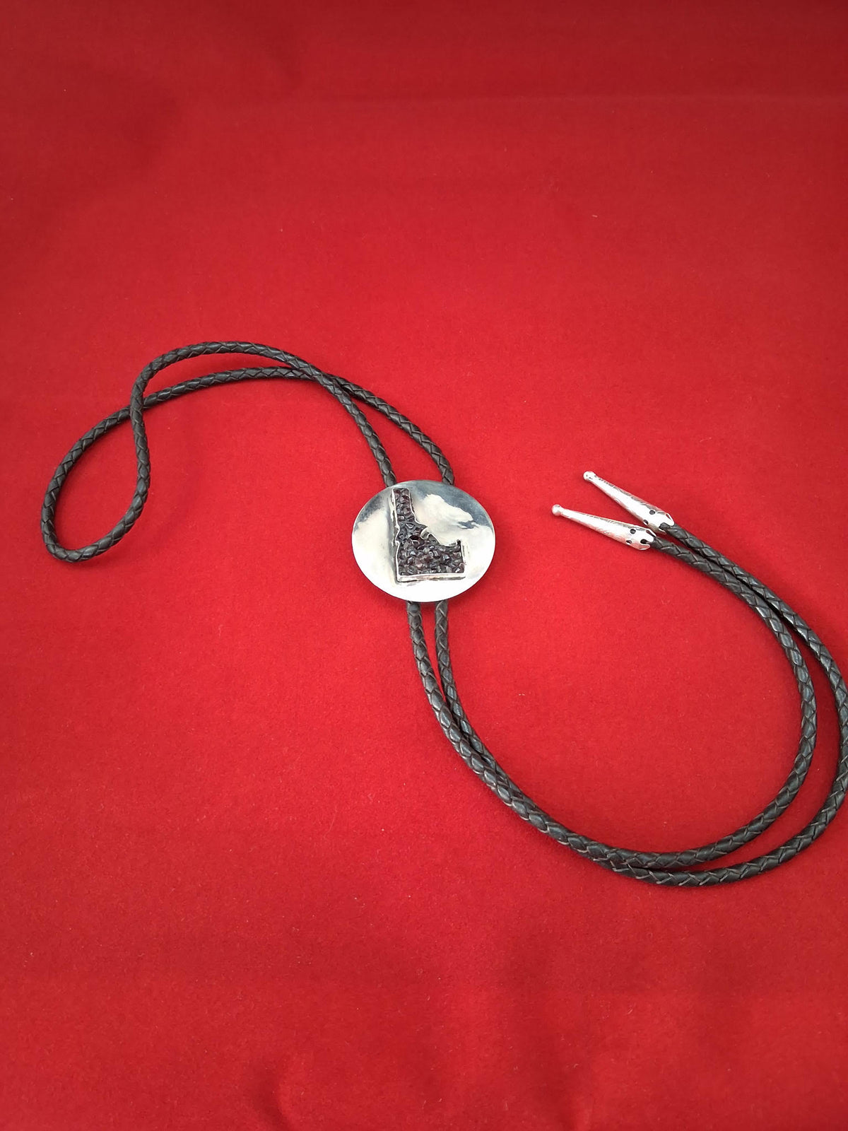 Handmade sterling silver bolo tie